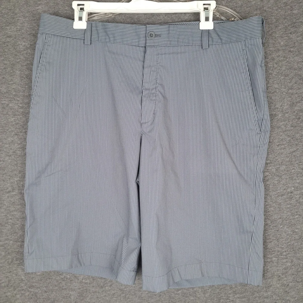 Nike Golf Men Flat Front Short Darker Striped Gray 36 W X 11 400775-021 FLEX